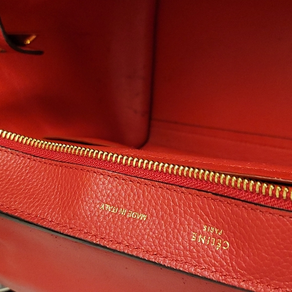 Celine Trapeze red leather 2.way - Picture 7 of 17